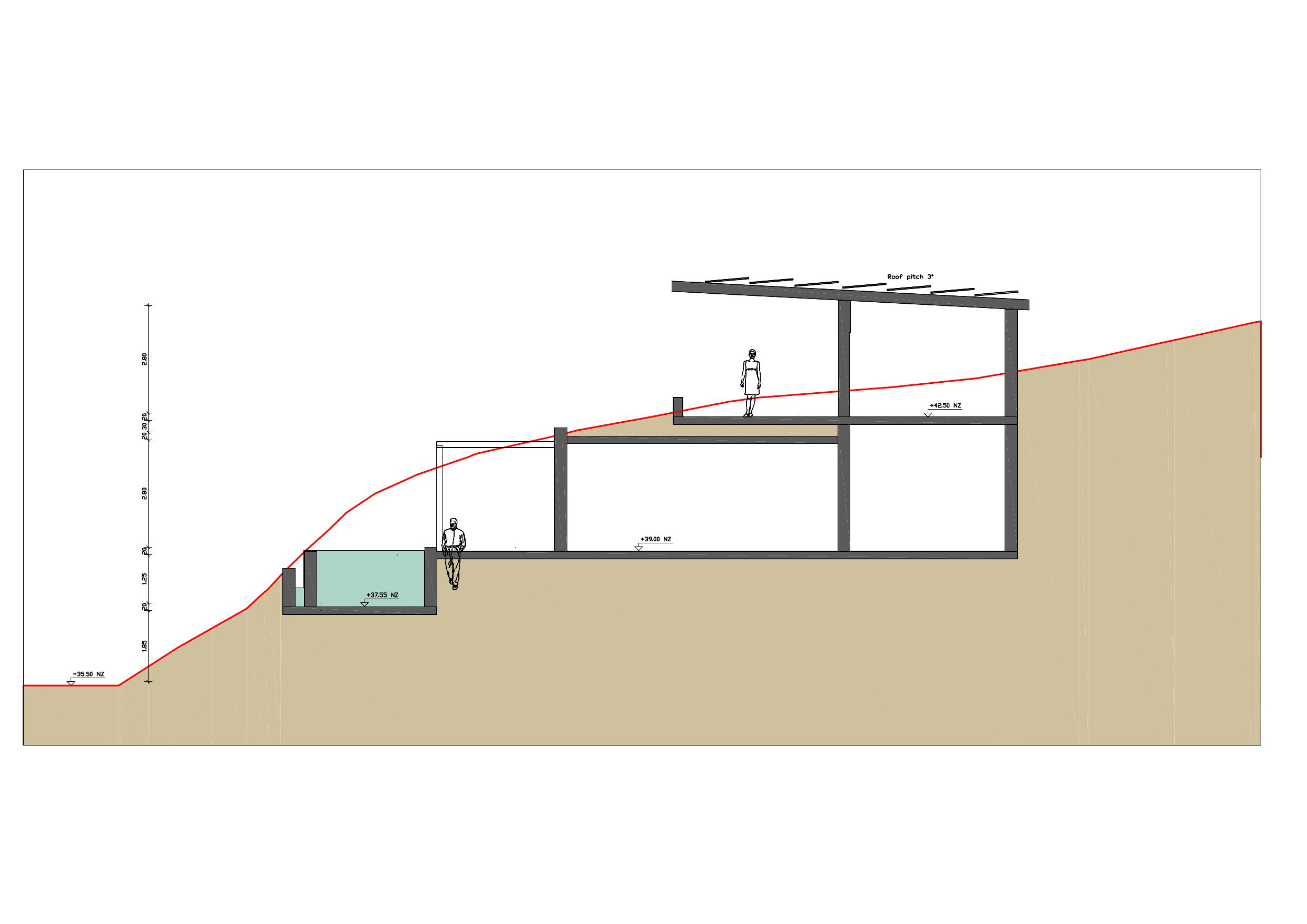VILLA MINOS – Schnitt B-B